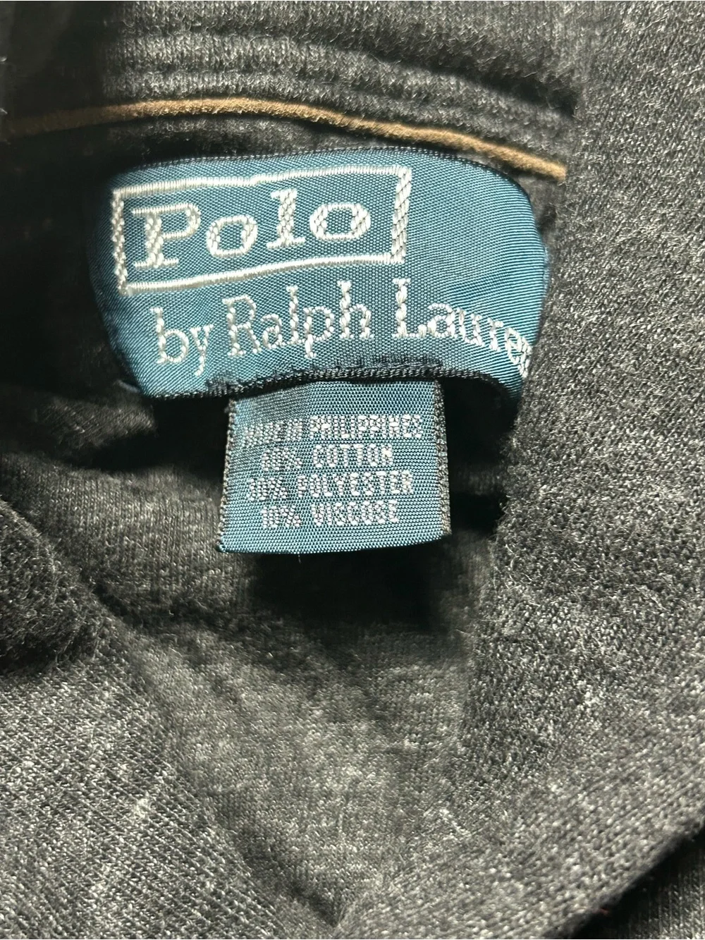 Polo Ralph Lauren shawl collar sweatshirt material cardigan size small